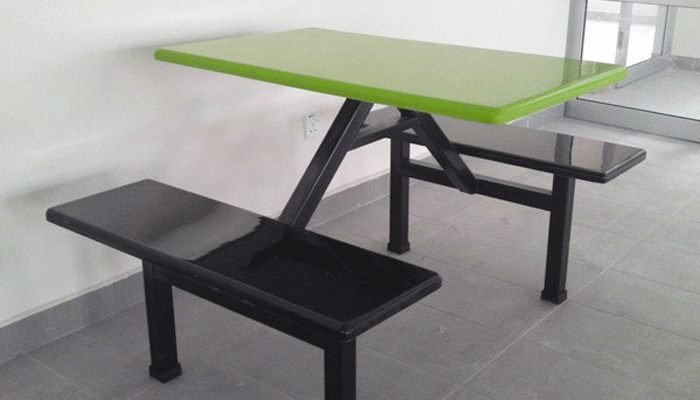 Bench Type Canteen Table 01