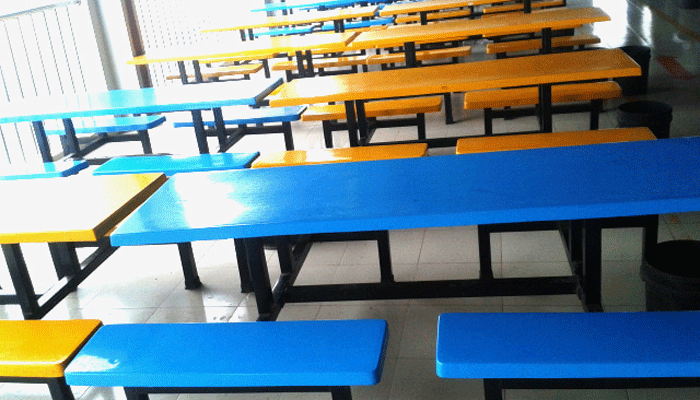 Bench Type Canteen Table 04